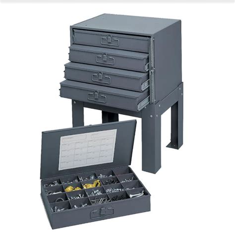 steel compartment box rack|metal parts box.